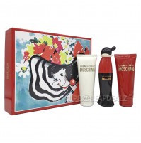 CHEAP AND CHIC 50ML GIFT SET 3PC EDT SPRAY FOR WOMEN BY MOSCHINO
